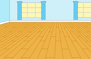 The inside of a house.