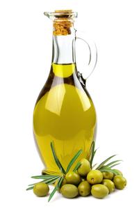 A jar of olive oil