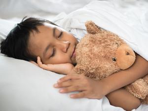 a boy sleeping