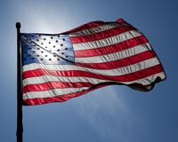 an American flag