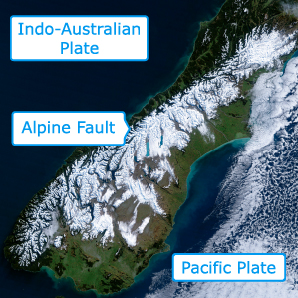 A picture of the Alpine Fault