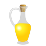 a pitcher filled with yellow oil