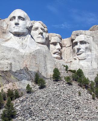 A picture of Mount Rushmore